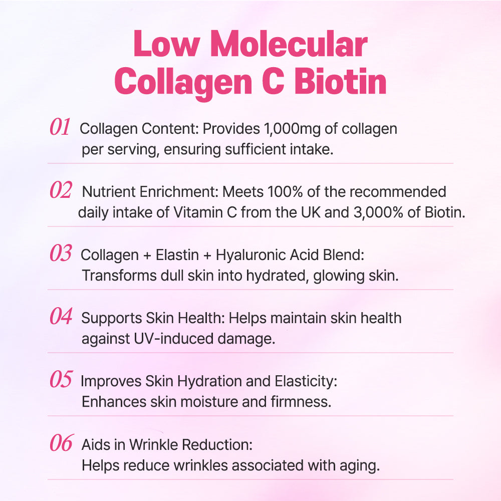 LOW MOLECULAR COLLAGEN C Biotin 2g 30p