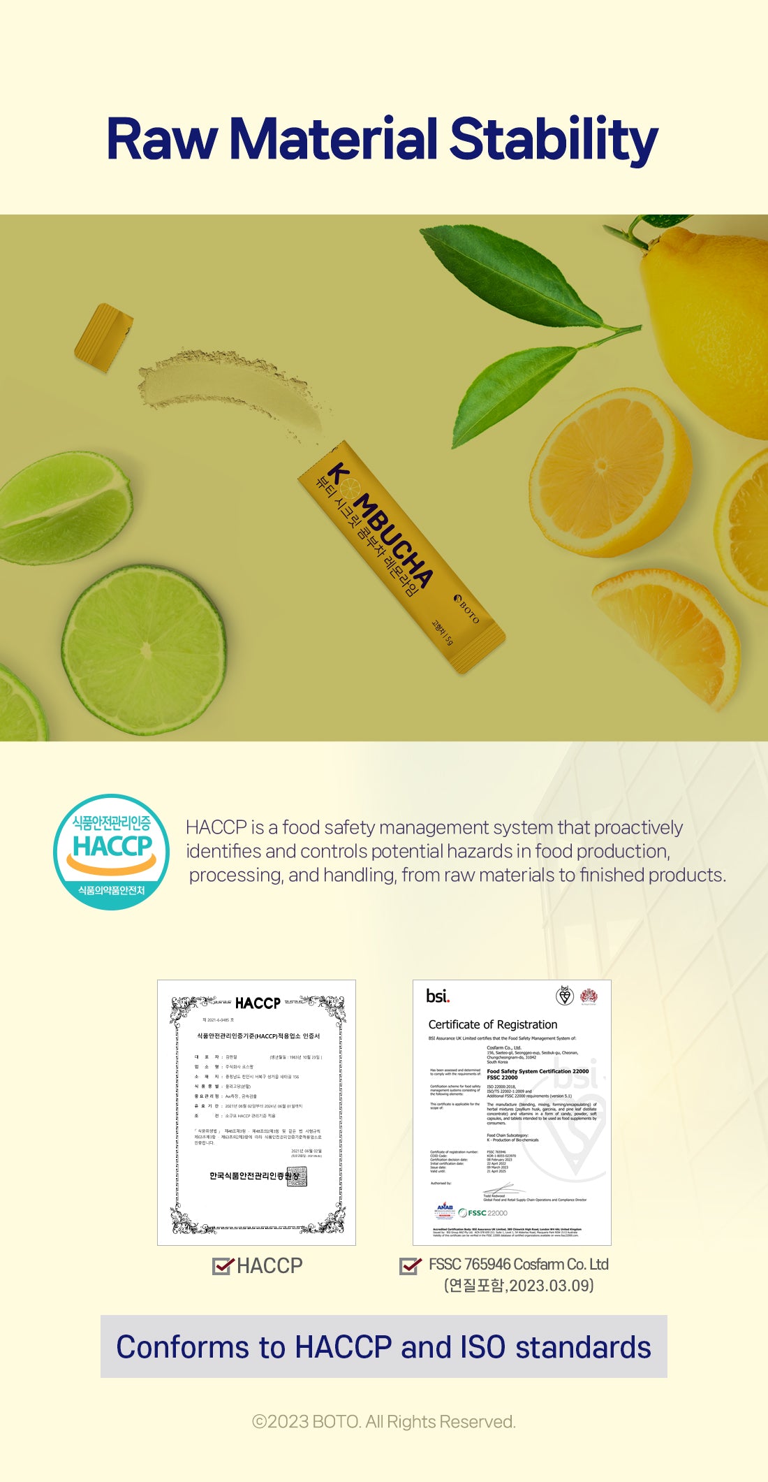 Beauty Secret Kombucha whit Lemon&Lime Flavor 5g x 30p