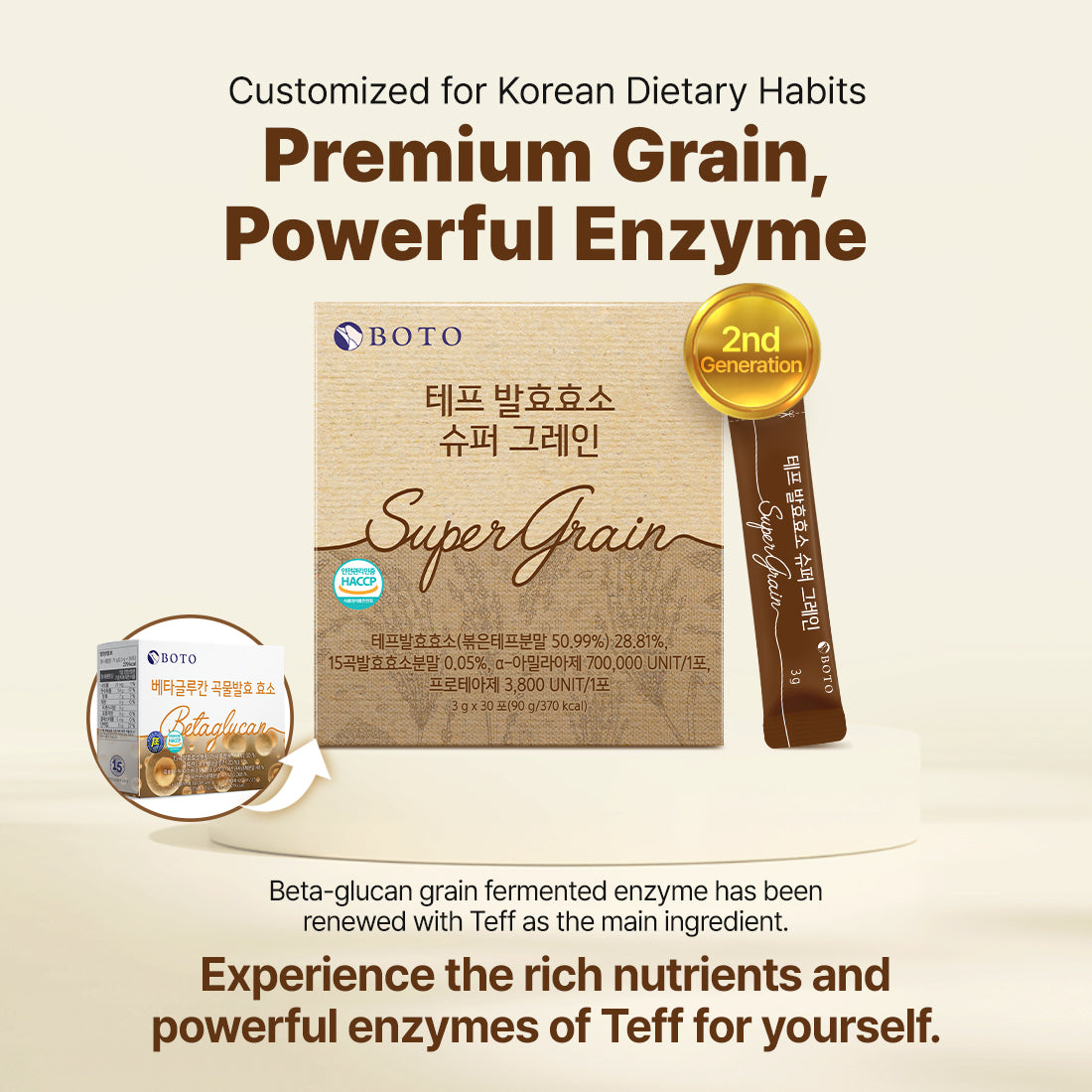 Teff fermentation enzyme 3g 30p