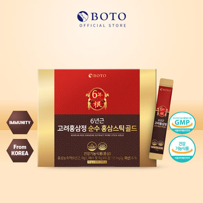 6 years Korea Red Ginseng Sticks  [10ml x 30 sticks]