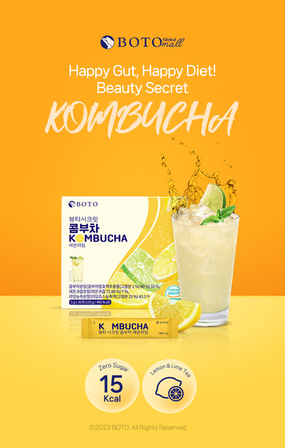 Kombucha Beauty Secret vị chanh và chanh xanh 5g x 30p