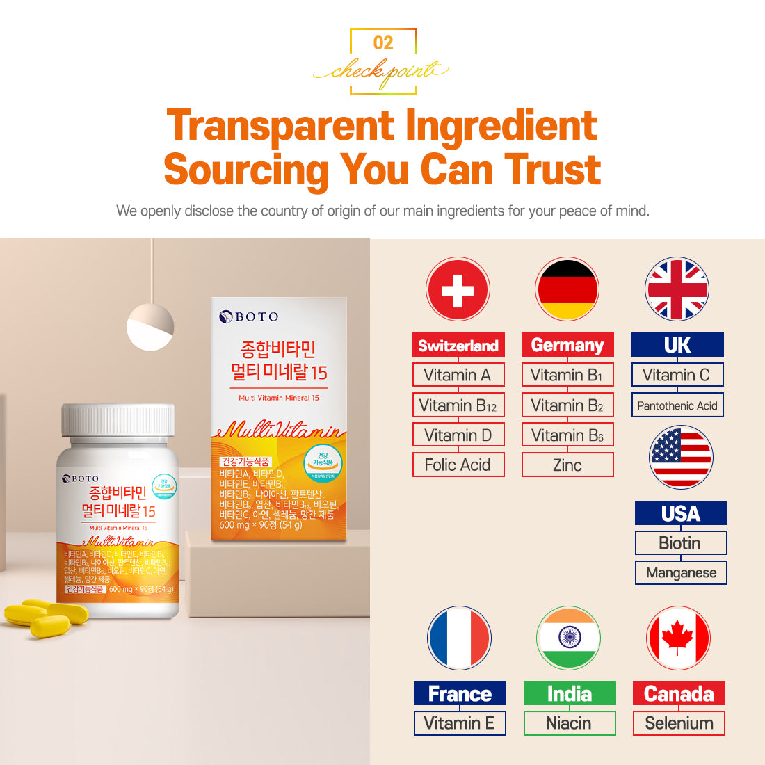 Multi Vitamin Mineral 15 600m90c (3 months)