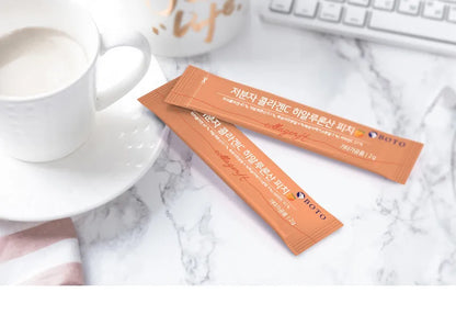 Hương đào Collagen C phân tử thấp Hyaluronic Acid [2g x 30 thanh bột]